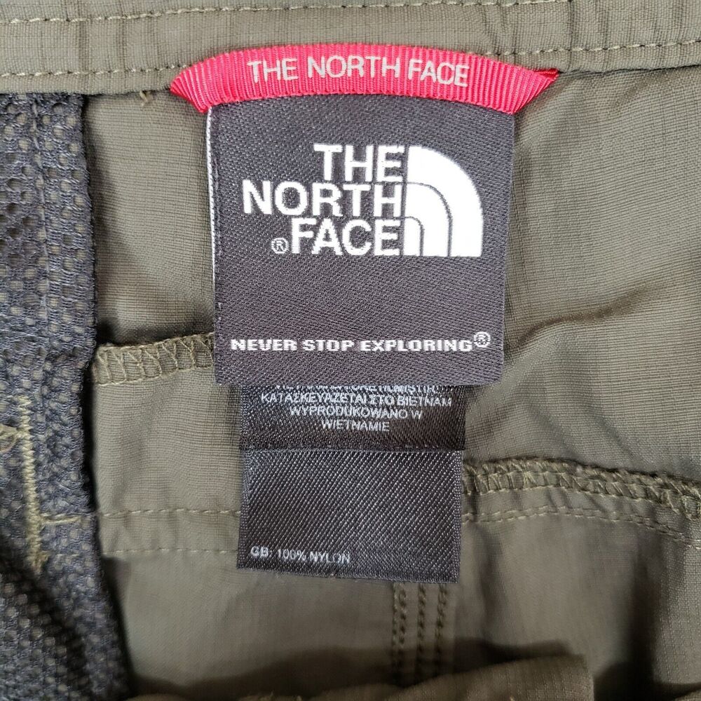 The North Face Ripstop Cargo Hiking Shorts Mens 40 Army Olive Green Camping - Picture 3 of 6